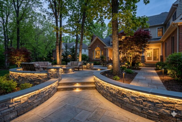 Hardscape Lighting in Maryland: Extending Your Living Hours with Stunning Nightscapes